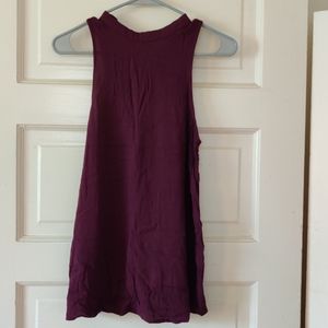 Burgandy Sleeveless top